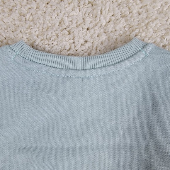 Amazon Unisex Baby Crewneck Sweatshirt Light Blue Preemie - Picture 15 of 15